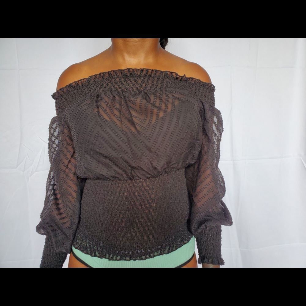 Black Off Shoulder Blouse